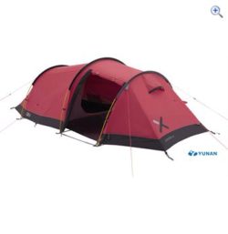 OEX Coyote III 3 Man Tunnel Tent - Colour: Red